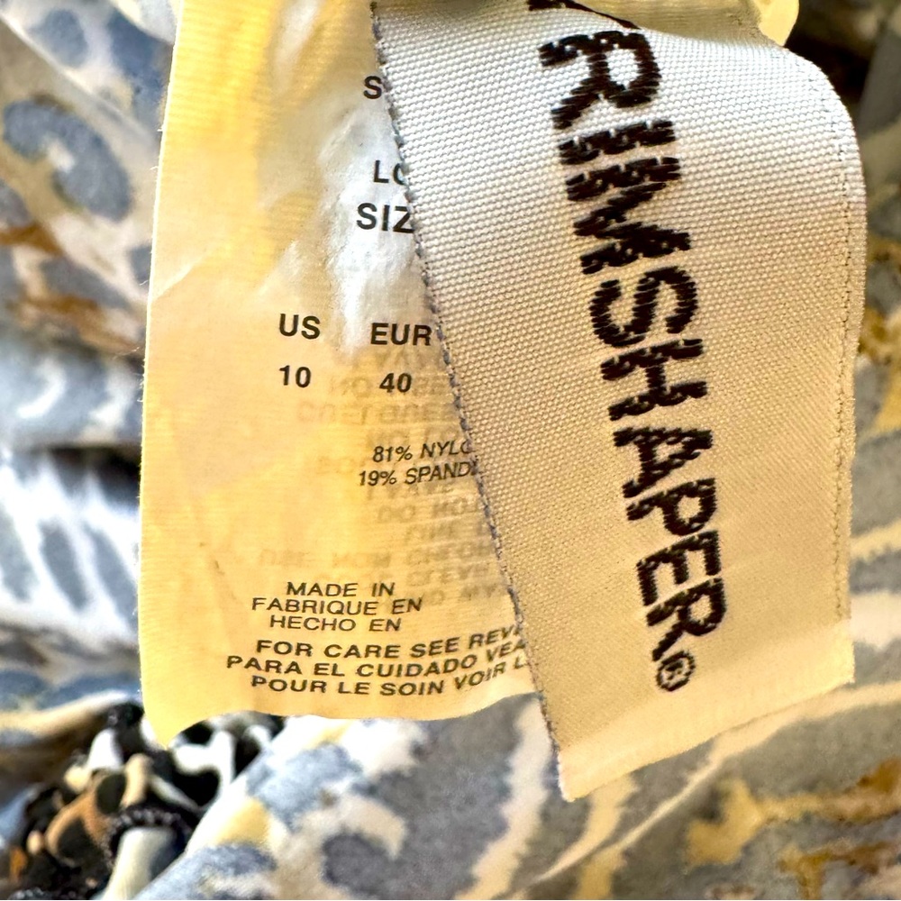 Women’s Trimshaper Leopard Print Tankini Top - Picture 6 of 6